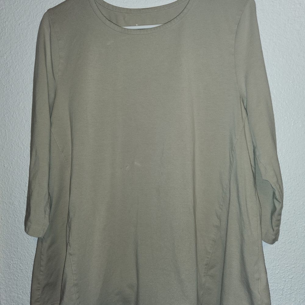 Elegant Khaki Women's Tunic
